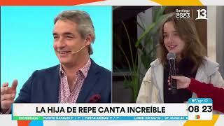 José Luis Repenning y su hija mayor se lucen cantando juntos. Tu Día, Canal 13.