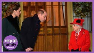 Watch the Duchess of Cambridge Curtsy to the Queen as Royals Bid Farewell at Windsor Castle