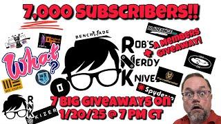 Rob’s Ramblings… yes, it’s time… the big 7K subscriber milestone celebration will happen on 1-20-25