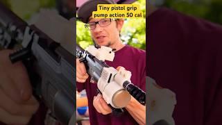I Built a CUSTOM 50 cal AIRGUN (to get reactions at FIREARM RANGE) #shorts #viral #trending