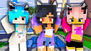 DARLING OHAYO DANCE MEME APHMAU AND CAT CUTE GIRLS - MINECRAFT ANIMATION #shorts