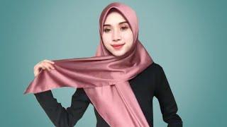 12 TUTORIAL CARA PEMAKAIAN JILBAB SEGIEMPAT MODERN YANG SIMPLE CANTIK & KEKINIAN TANPA RIBET