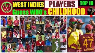 Top 10 West indies Cricketers | Who Had Shocking Childhood | Guess the Names?? (Challenge)