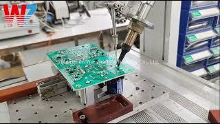Dual head 5 Axis Desktop Robotic iron Station Solder PCB Soldering Machine With Vision