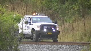 Railfanning with River Line Productions at Milton on Hudson 10/14/2017: CSX Hy-rail