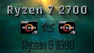 Ryzen 7 2700 vs Ryzen 5 1600 Benchmarks | Gaming Tests Review & Comparison