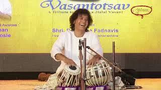 Ustad Zakir Hussain Tabla Maestr | Vasantotsav 2015 | Ajivasan