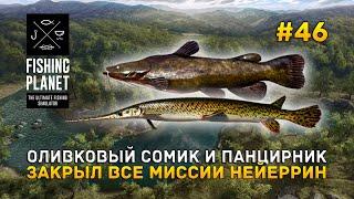 Оливковый сомик и Панцирник. Закрыл все миссии Нейеррин - Fishing Planet #46