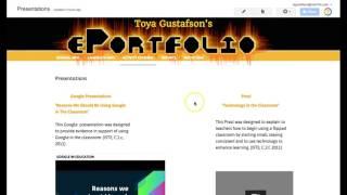 ePortfolio Video Tour - Gustafson