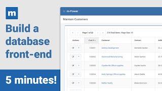 Create a database front-end in 5 minutes (2024 update)