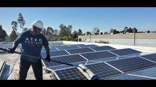 How We Get and Clean Commercial Accounts | Solar Panel Cleaning