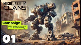 MechWarrior 5: Clans Campaign Walkthrough Ep. 1 – Into the Clan Wars!