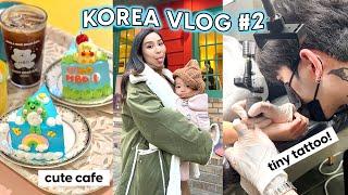 What its like to get a tattoo in Seoul + exploring cool cafes | Korea Vlog #2