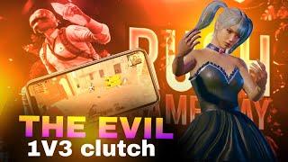 rank push gameplay 1v4 clutch || 99iq || THE EVIL GAMING || 100 RP MAX MYTHIC #bgmi