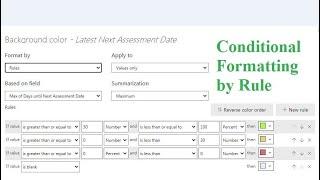 Use a Rule to Conditionally Format a Date Column in Power BI