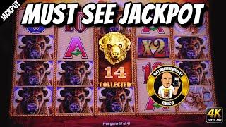 HUGE MAX BET JACKPOT on Buffalo Gold