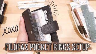 Filofax Pocket Rings Setup | Filofax Norfolk Espresso Planner | Personal Rings Setup