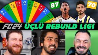 FC 24 OVERALL ÇARKI YAPTIK! // ÜÇLÜ REBUILD LİGİ @OnurOnline @UKarakullukcu