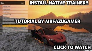 How To Download & Install Gta V Native Trainer Tutorial 2024