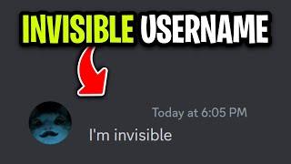 How to Set an Invisible Username on Discord - (2025 METHOD)