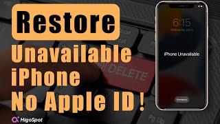 Factory Reset Unavailable iPhone Without Apple ID & Password