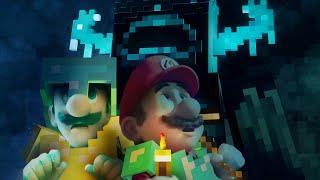 Super Mario Bros. DESTROY Warden in Minecraft