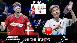 MATCH FINAL | A ANTONSEN (DEN) vs SHI Yu Qi (CHN)[MS] HSBC BWF World Tour Finals 2024