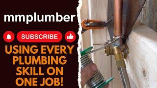 Using every plumbing skill on one job!