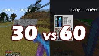 30FPS VS 60FPS (MINECRAFT)