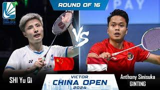 LIVE SCORE | SHI Yu Qi (CHN) vs Anthony Sinisuka GINTING (INA) | China Open 2024 Badminton