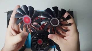 Ремонт  системы охлаждения видеокарты на примере XFX RX580