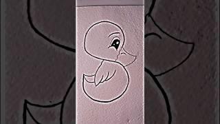 Easy Duck drawing tutorials️. #shorts #ytshorts #viralshorts #viralvideo #shortsfeed #1million #plz