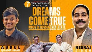 ‍️Abdul’s MBBS Journey: NEET Struggles to Tver State Medical University, Russia #mbbsabroad #neet