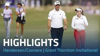 Brooke Henderson & Corey Conners Highlights | 2023 Grant Thornton Invitational Rd. 3