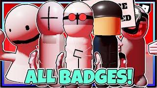 HOW TO GET ALL 7 BADGES in MADNESS COMBAT RP | ROBLOX