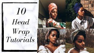 10 headwrap tutorials for natural hair || Klassically kept