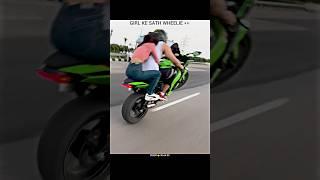 Girl Ke Sath Wheelie  | Motovlogs