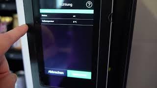 Anleitung Kühlung einstellen Sielaff Touchdisplay