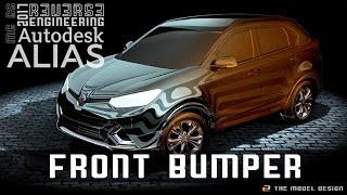 The Complete Guide to 3D Automotive Modeling Alias Tutorial Lesson 7 Front Bumper 1