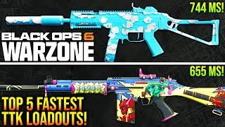 WARZONE: New TOP 5 BEST TTK META LOADOUTS After Update! (WARZONE Fastest TTK Weapons)