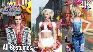 Lollipop Chainsaw RePOP All Outfits Showcase 4K