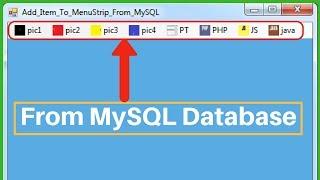 C# Add Item To MenuStrip From MySQL