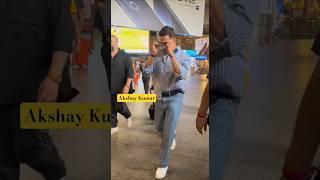 "AIRPORT"#akshaykumar keeps it COOLwith a classic blue shirt and denim as he steps out in style