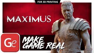 Gladiator Maximus 3D Printing Figurine | Make Game Real