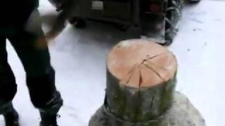 A quick way to chop wood