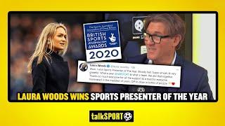 LAURA WOODS SJA SPORTS PRESENTER OF THE YEAR! Simon Jordan & Jim White praise Woodsy!