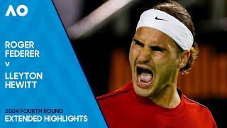 Roger Federer v Lleyton Hewitt Extended Highlights | Australian Open 2004 Fourth Round