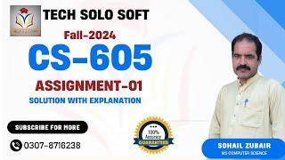 CS605 Assignment 1 Solution Fall 2024 100% accurate by Tech solo || CS605 Assignment 1 solution 2024