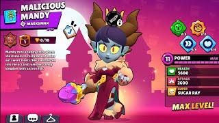 NEW MALICIOUS MANDY SKIN！ | Brawl Stars | ONCE UPON | SCARY TALES | Season 31 | NEW SKIN