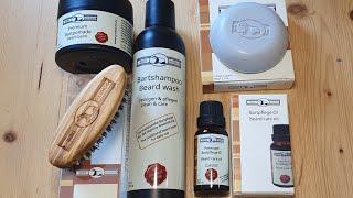  #unboxing GOLDDACHS beard care products 